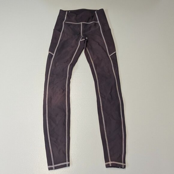 Lululemon Speed Up Tight *28" Size 2 in Dark Plum Tie Dye - Picture 1 of 13